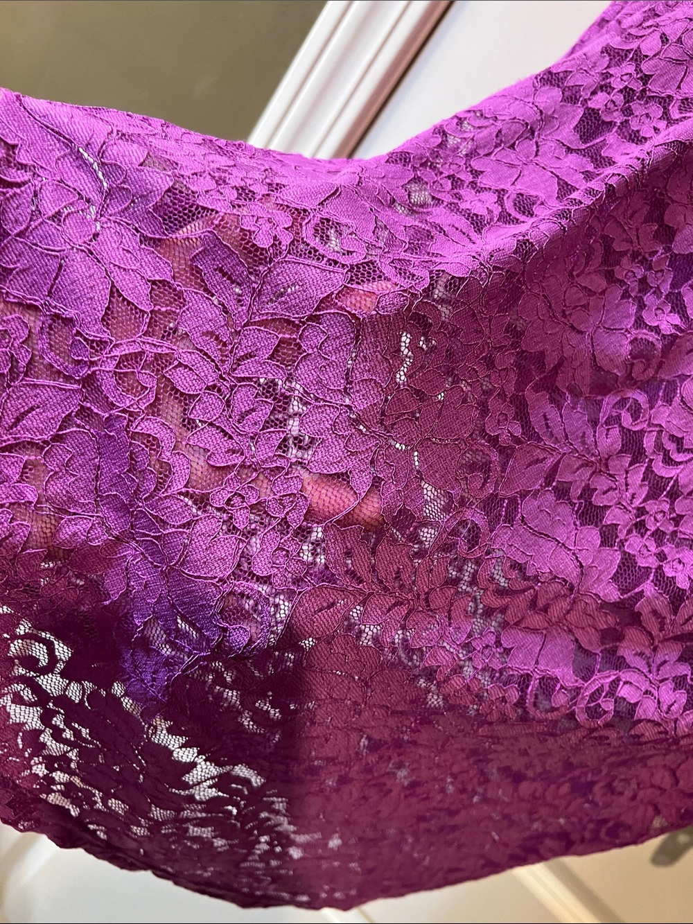 💲2💲if BUNDLED 3 or more$2 items Purple Lace Short-Sleeve H215 - Picture 6 of 7